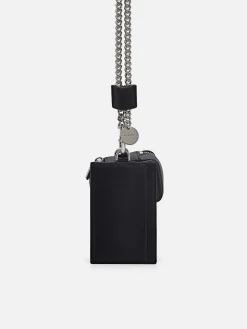 Leather Lanyard With Card Holder