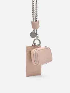 Leather Lanyard With Card Holder