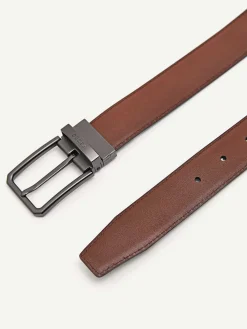 Leather Reversible Pin Belt