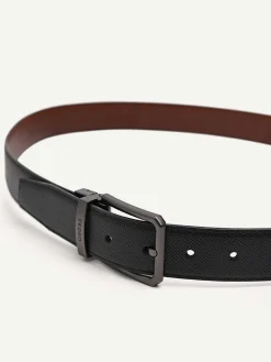 Leather Reversible Pin Belt