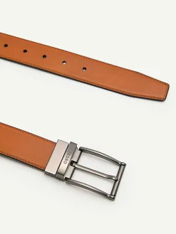 Leather Reversible Pin Belt