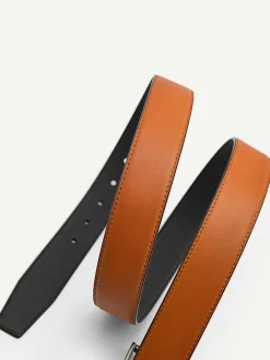 Leather Reversible Pin Belt