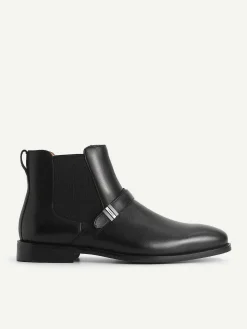 Leather Strapped Boots