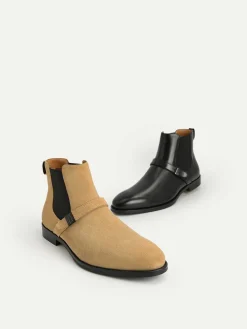 Leather Strapped Boots
