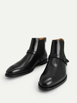 Leather Strapped Boots