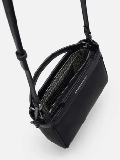 Leather Structured Sling Bag