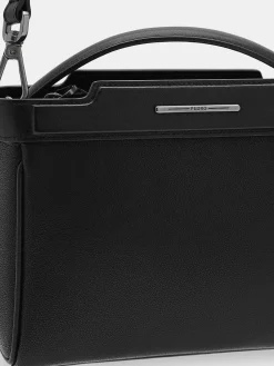 Leather Structured Sling Bag