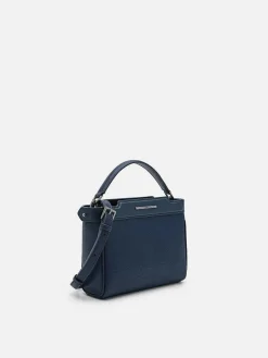 Leather Structured Sling Bag