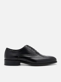 Leather Wingtip Oxford Shoes