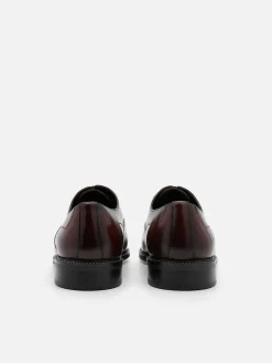 Leather Wingtip Oxford Shoes