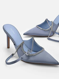 Lia Satin Heel Pumps