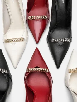 Mia Leather Heel Pumps