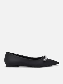 Mindy Satin Ballet Flats