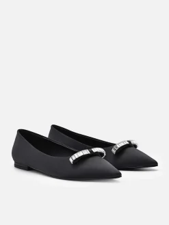 Mindy Satin Ballet Flats