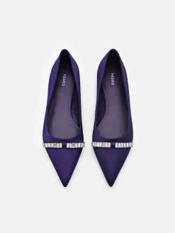 Mindy Satin Ballet Flats