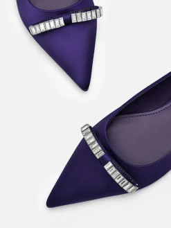 Mindy Satin Ballet Flats
