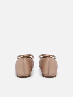 Mindy Satin Ballet Flats