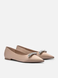 Mindy Satin Ballet Flats