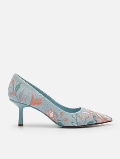 Nica Fabric Heel Pumps