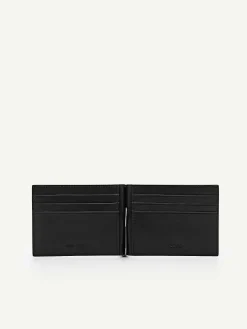 Oliver Leather Bi-Fold Card Holder With Money Clip