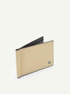 Oliver Leather Bi-Fold Money Clip Cardholder