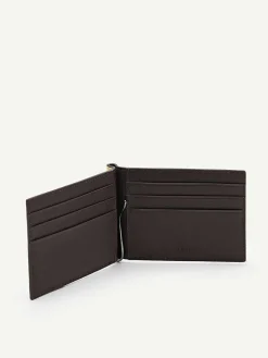 Oliver Leather Bi-Fold Money Clip Cardholder