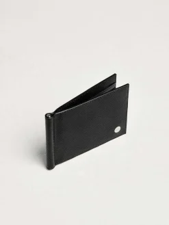 Oliver Leather Bi-Fold Money Clip Cardholder