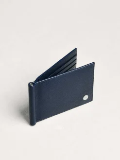 Oliver Leather Bi-Fold Money Clip Cardholder