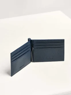 Oliver Leather Bi-Fold Money Clip Cardholder