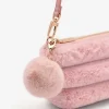 Padded Pouch With Fur Charm
