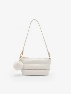 Padded Pouch With Fur Charm