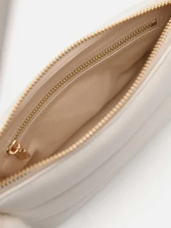 Padded Pouch With Fur Charm
