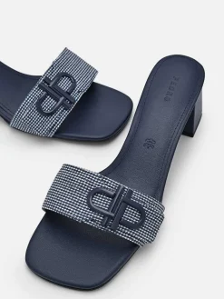 Pedro Icon Fabric Heel Sandals