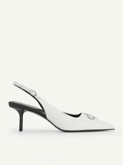 Pedro Icon Leather Pointed Slingback Pumps