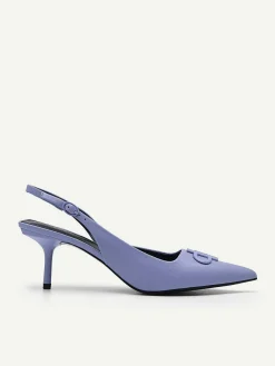 Pedro Icon Leather Pointed Slingback Pumps