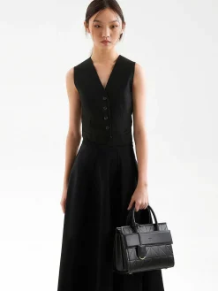 Pedro Studio Bella Leather Handbag In Pixel