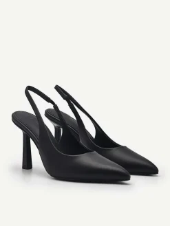 Pedro Studio Liza Leather Slingback Pumps