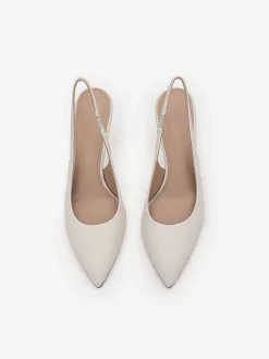 Pedro Studio Liza Leather Slingback Pumps