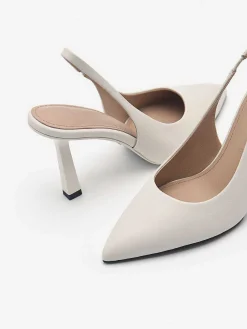 Pedro Studio Liza Leather Slingback Pumps