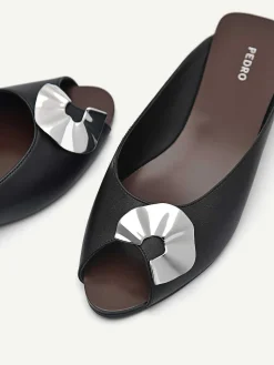 Peep Toe Slip Ons