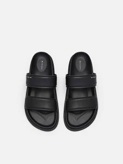 Repedro Recycled Leather Slide Sandals