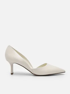 Rocco Leather Heel D'Orsay Pumps