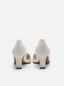 Rocco Leather Heel D'Orsay Pumps