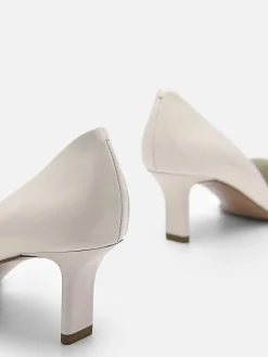 Rocco Leather Heel D'Orsay Pumps
