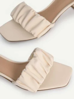 Ruched Heel Mules