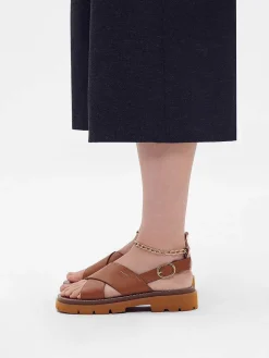 Slingback Cross Strap Sandals