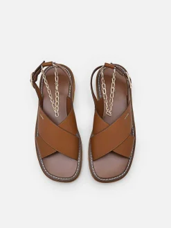 Slingback Cross Strap Sandals