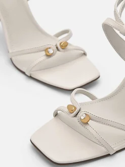 Sofia Leather Heel Sandals