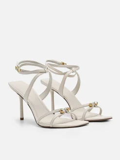 Sofia Leather Heel Sandals