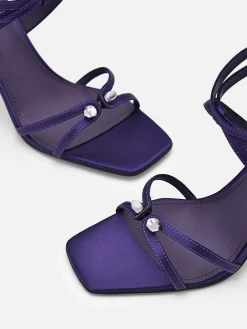 Sofia Leather Heel Sandals